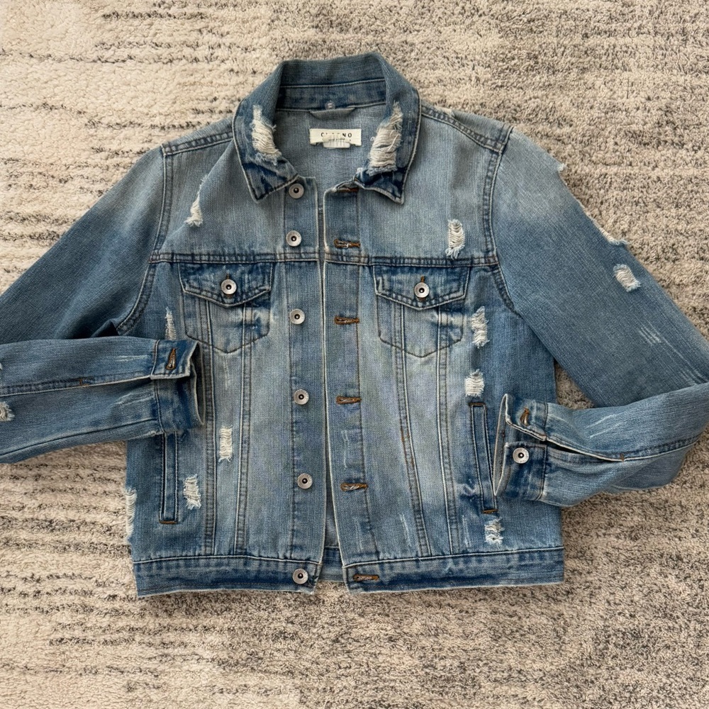 Distressed Denim Jacket